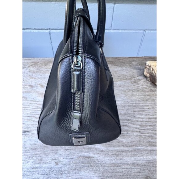 Christian Dior Black Pebbled Leather Bowling Bag Satchel Italy (1 Missing Stud) - Picture 3 of 12